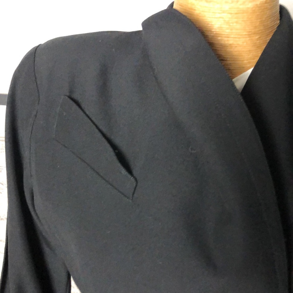 MUGLER Black Women's Tailored Peplum Jacket Size 40 - Picture 11 of 16